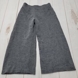 Rumere high rise wide leg wool crop gray pants